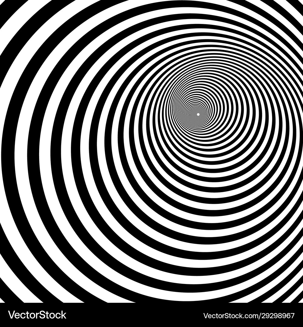 Psychedelic hypnotic spiral Royalty Free Vector Image