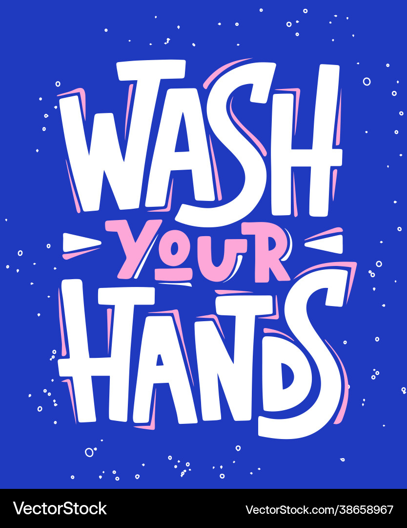 Quarantine lettering with quote for posters Vector Image