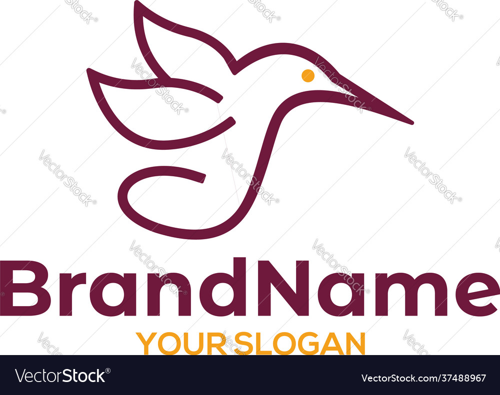 S bird logo design Royalty Free Vector Image - VectorStock