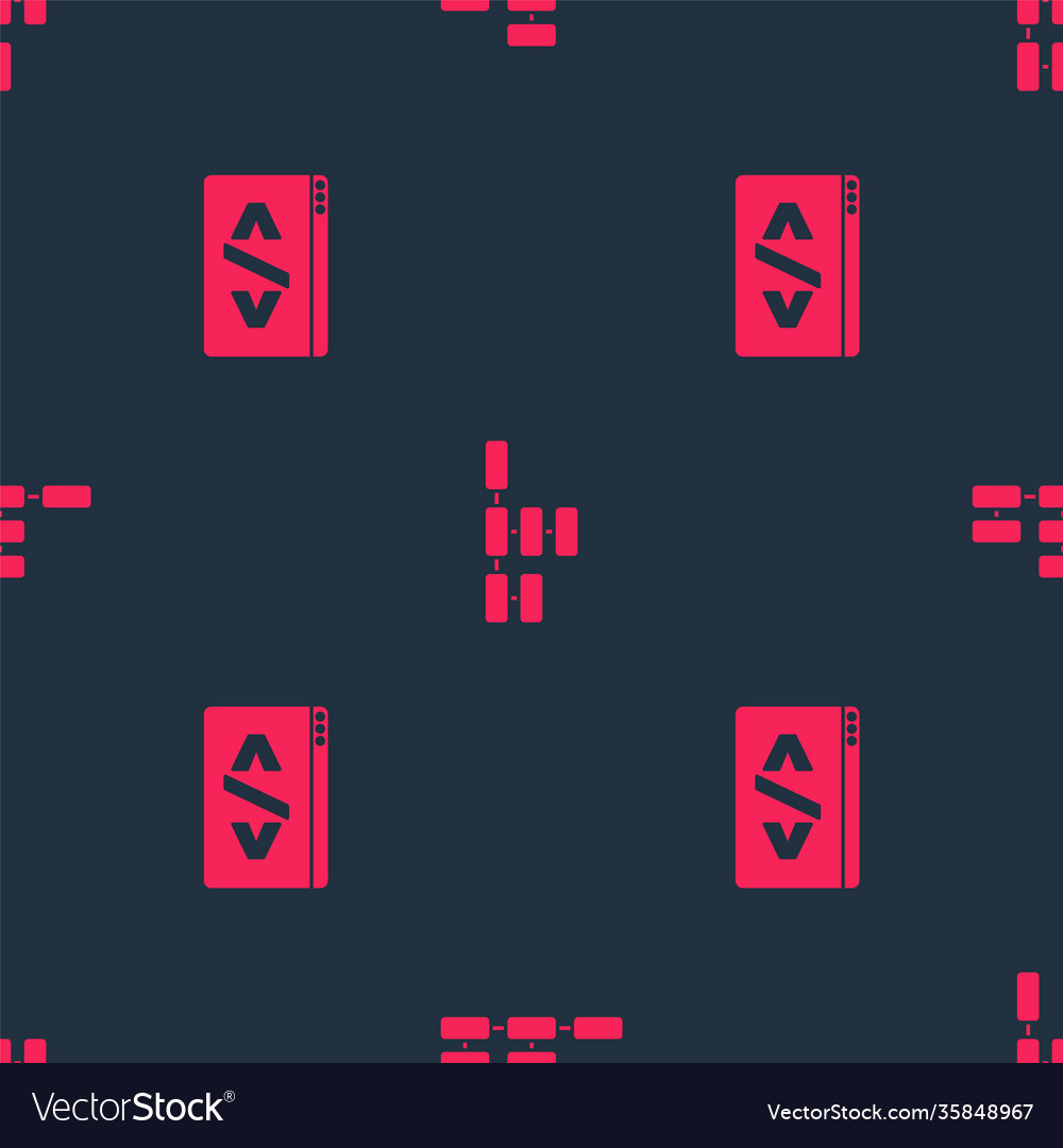 Set front end development and site map on seamless vector image Set front end development and site map on seamless
