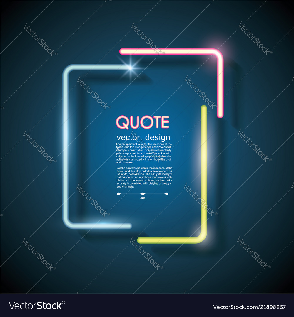 Set Neon Chat Bubbles Or Quote Frames Lighting Set Neon Chat Bubbles Or Quote Frames Lighting