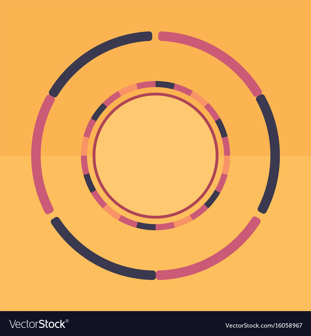 Technology colorful round background abstract