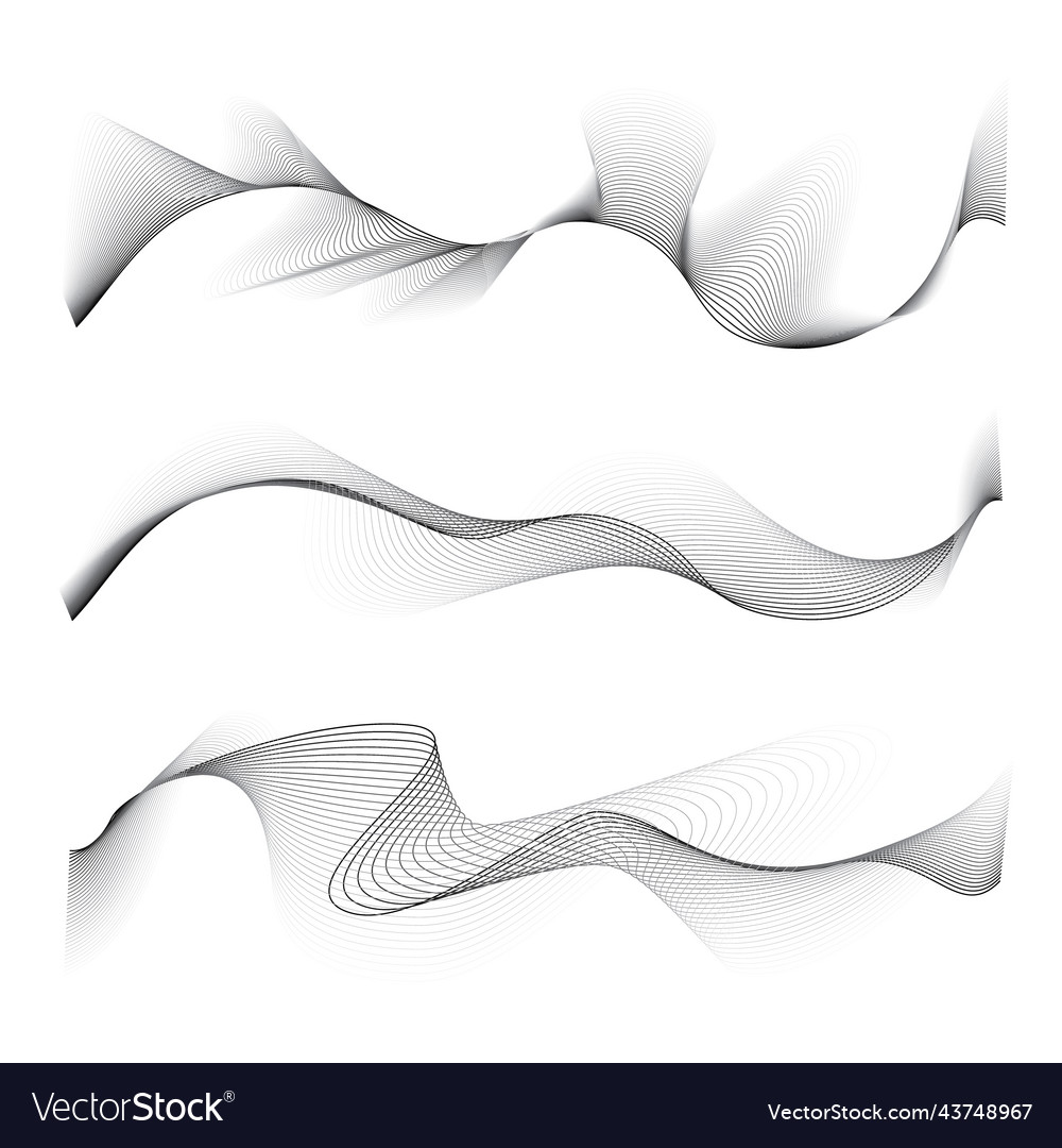 Wavy thin line pattern
