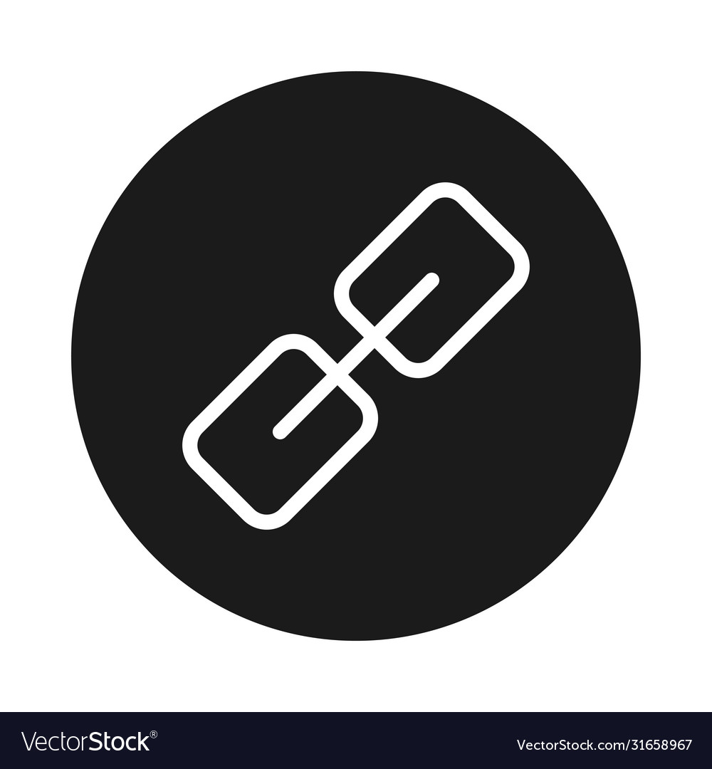 Web icon concept link chain block style