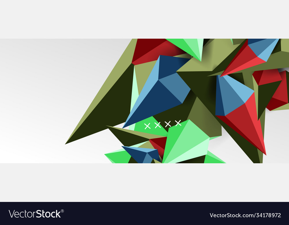 3d low poly abstract shape background