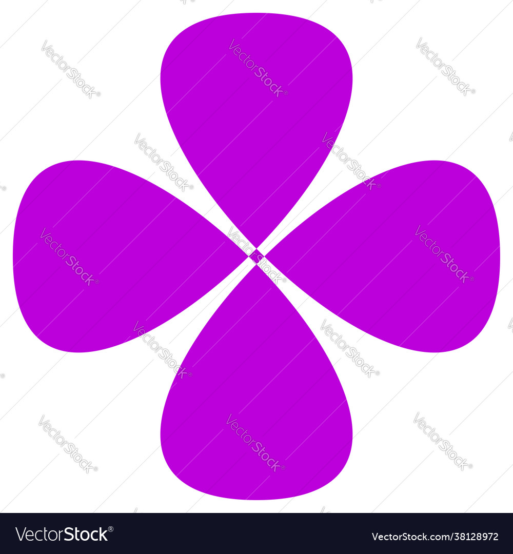 Abstract radial shape design element