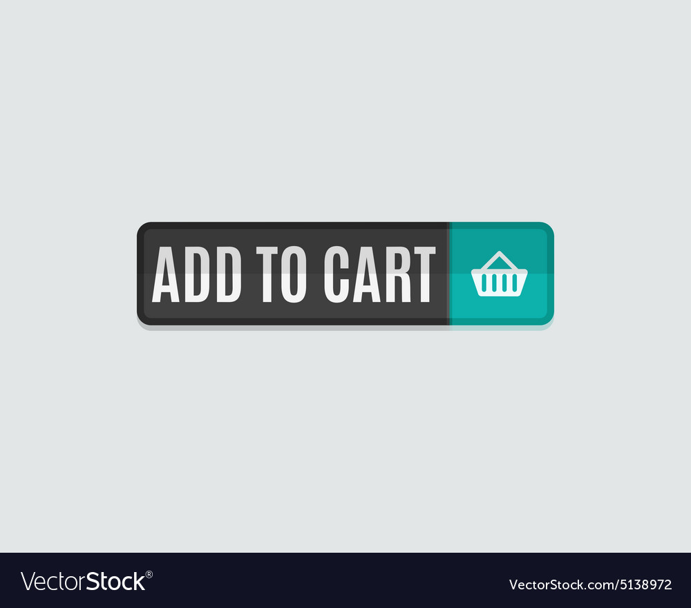 Add to cart web button online shopping flat
