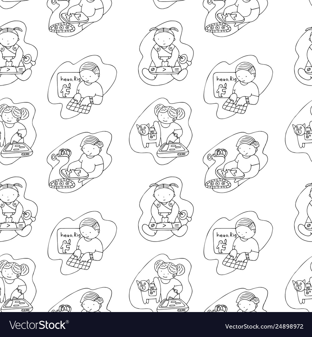 Coding pattern vector image Coding pattern