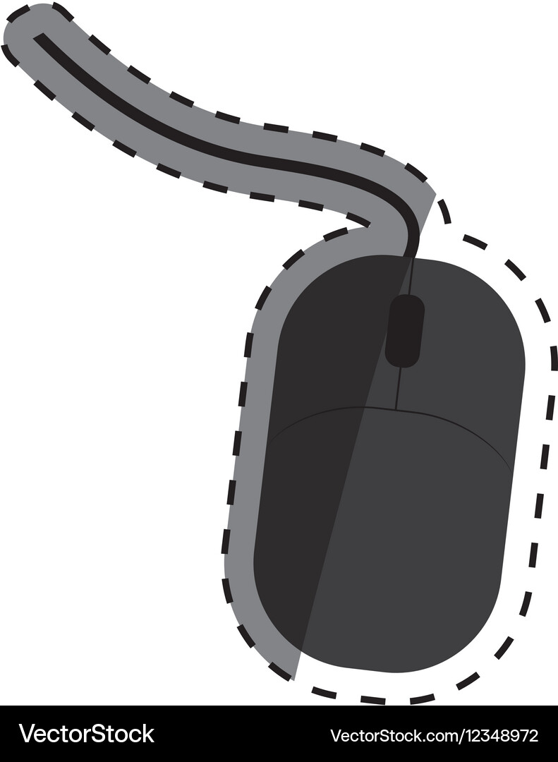 Computer mouse device Royalty Free Vector Image