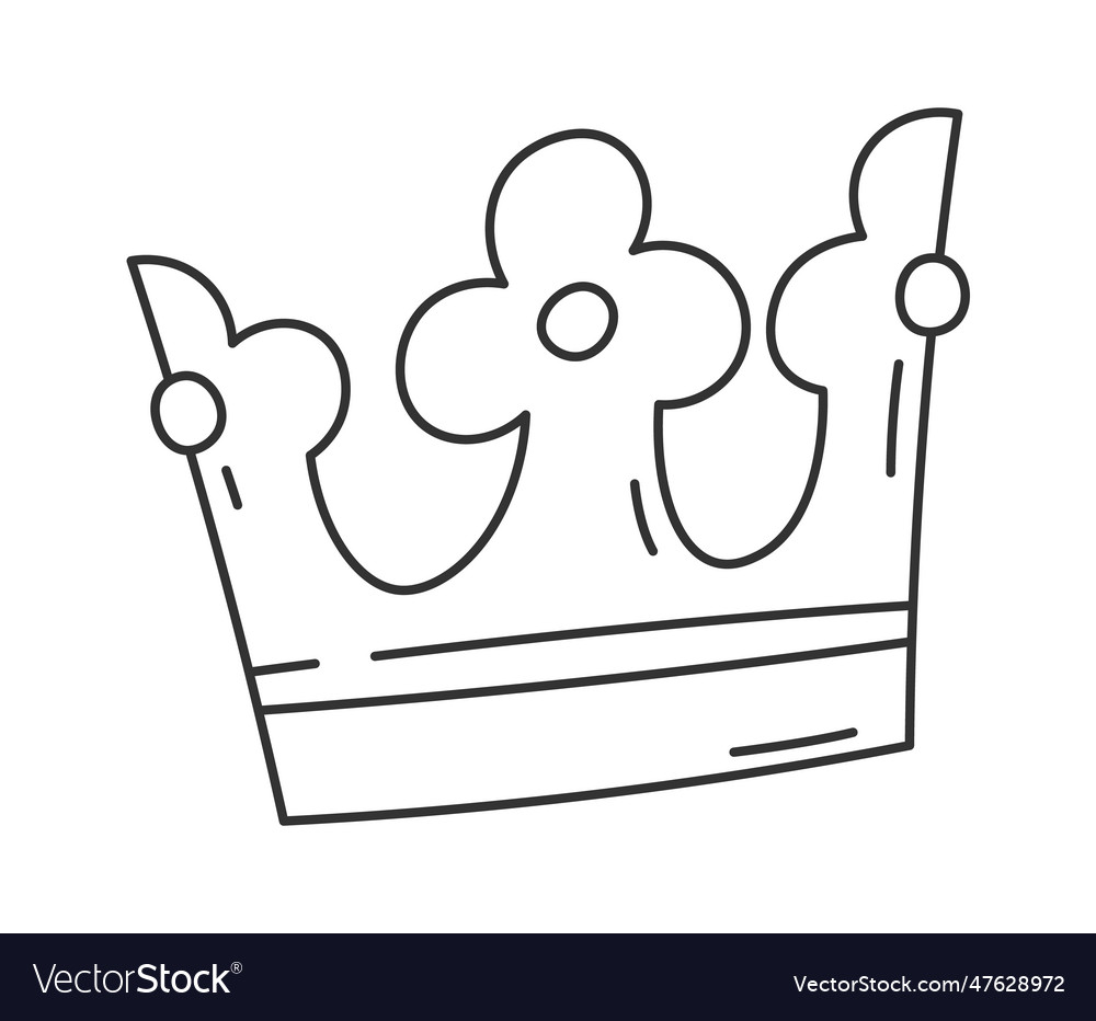 Crown lined doodle