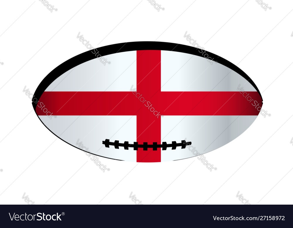 England flag rugby ball