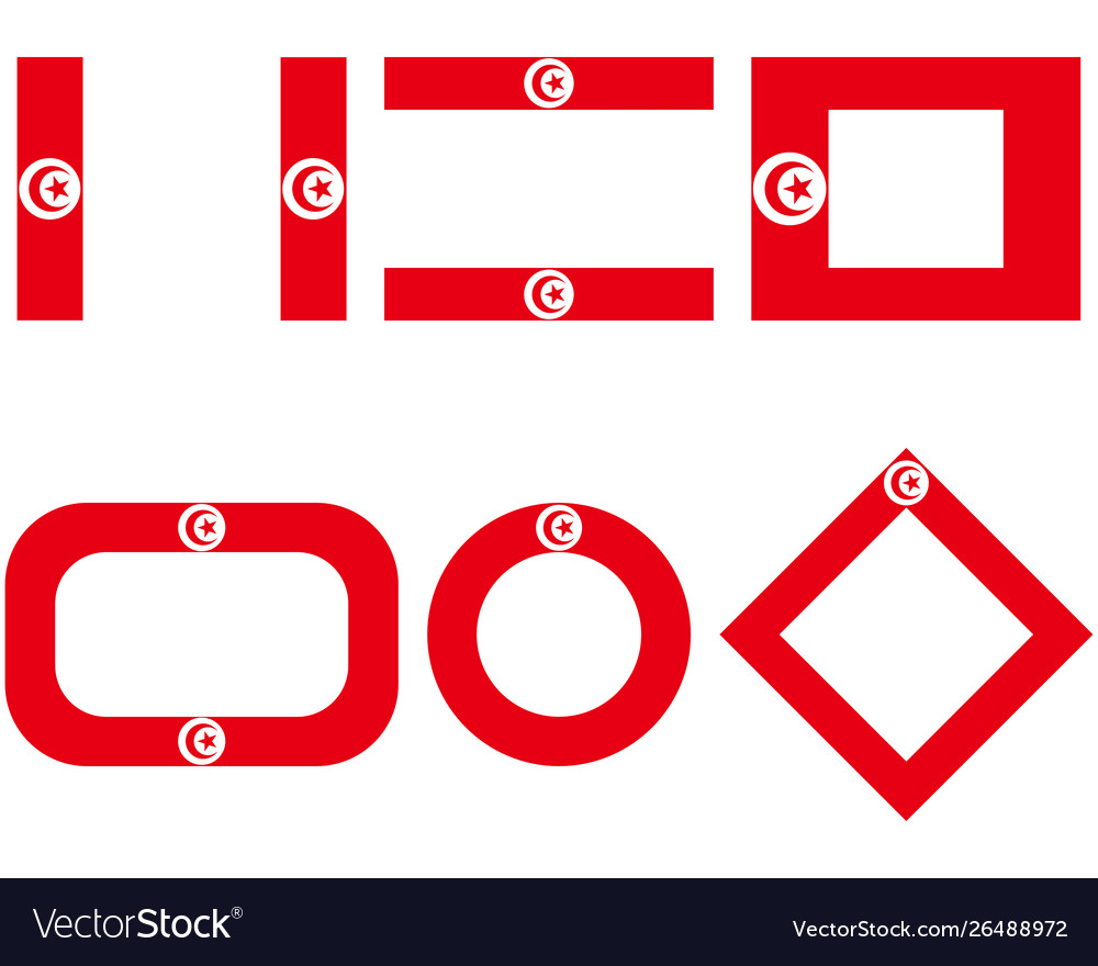 Flags tunisia with copy space