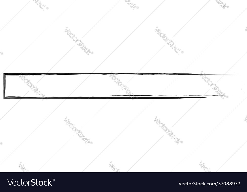 Grungy rectangular frame border plaque outline Vector Image Grungy rectangular frame border plaque outline