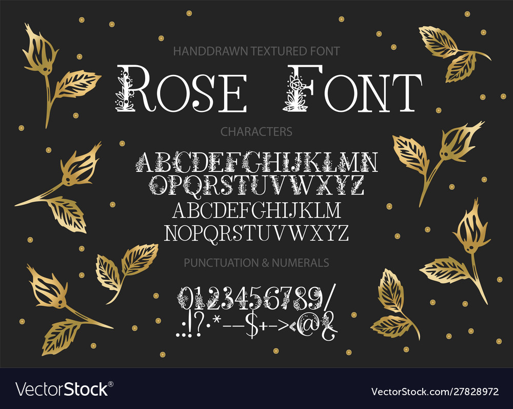 Hand drawn font