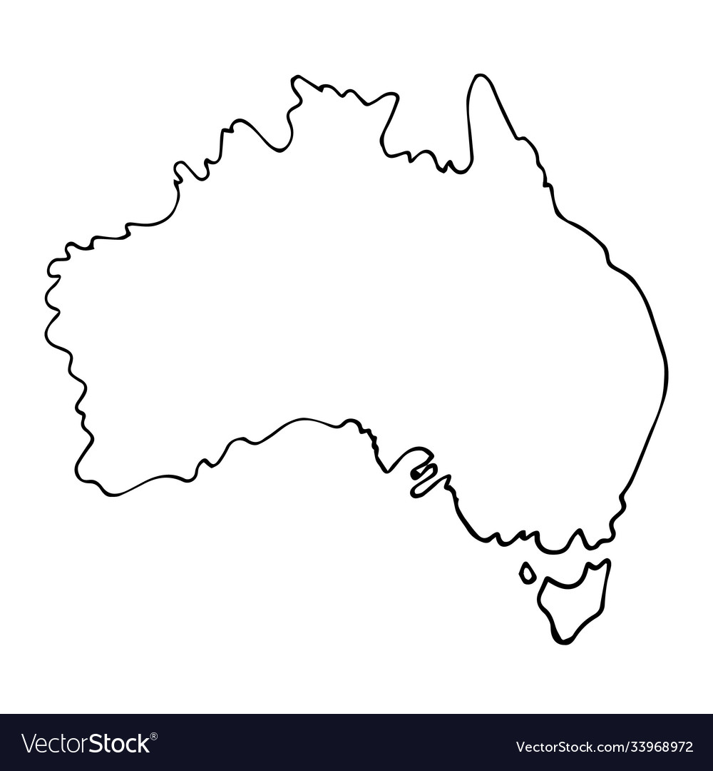 Mainland australia a state located Royalty Free Vector Image