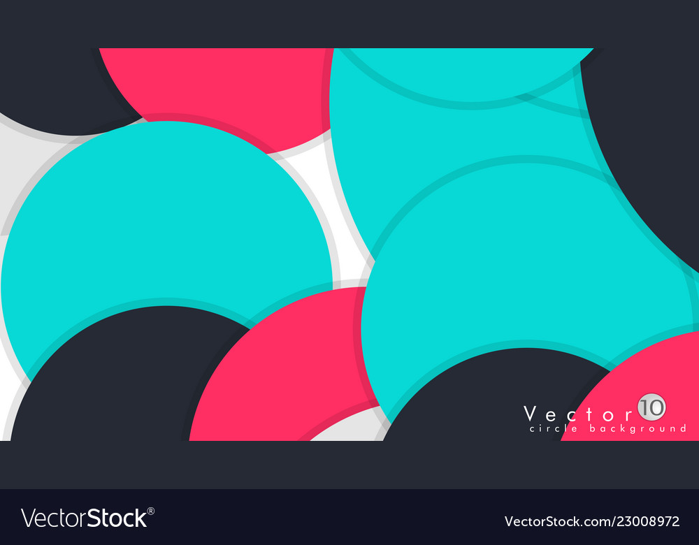 Modern design circle template background vector image Modern design circle template background