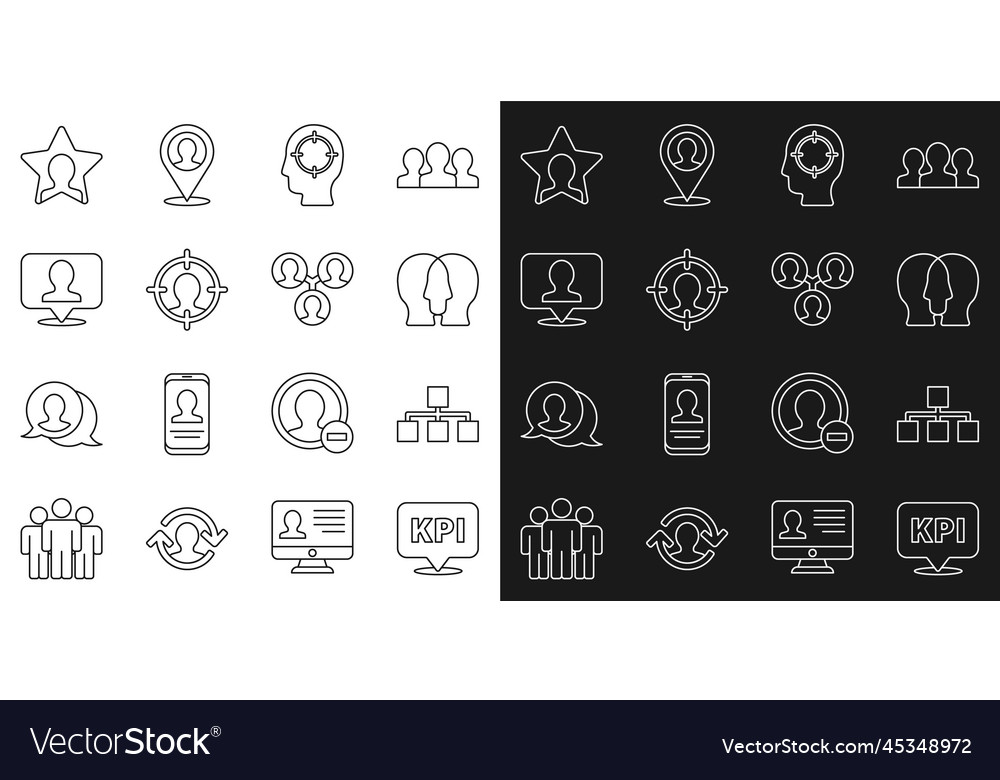 Zeilenschlüssel-Leistungsindikator Hierarchie einstellen vector image Zeilenschlüssel-Leistungsindikator Hierarchie einstellen