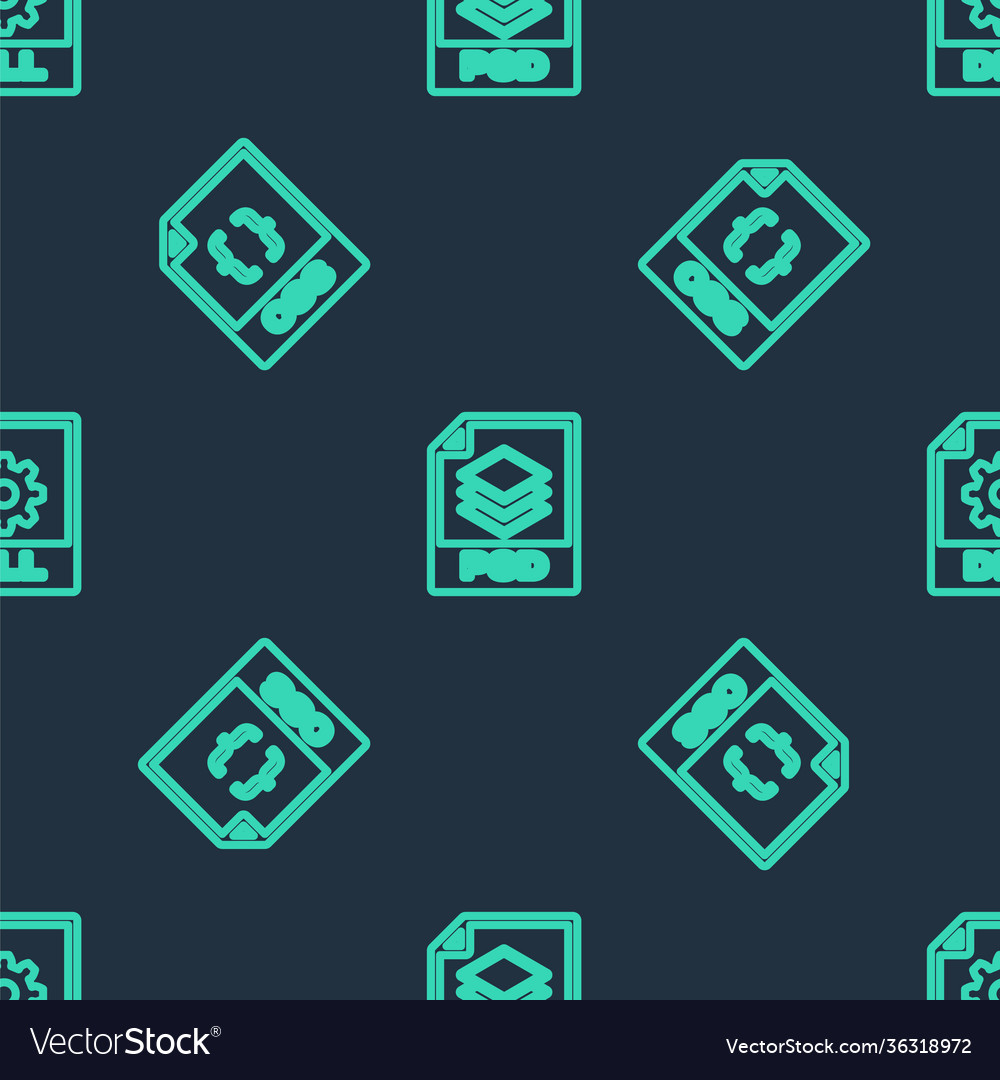 Set line psd file document css and dll vector image Set line psd file document css and dll