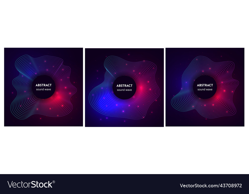 Sound circular wave with light effects