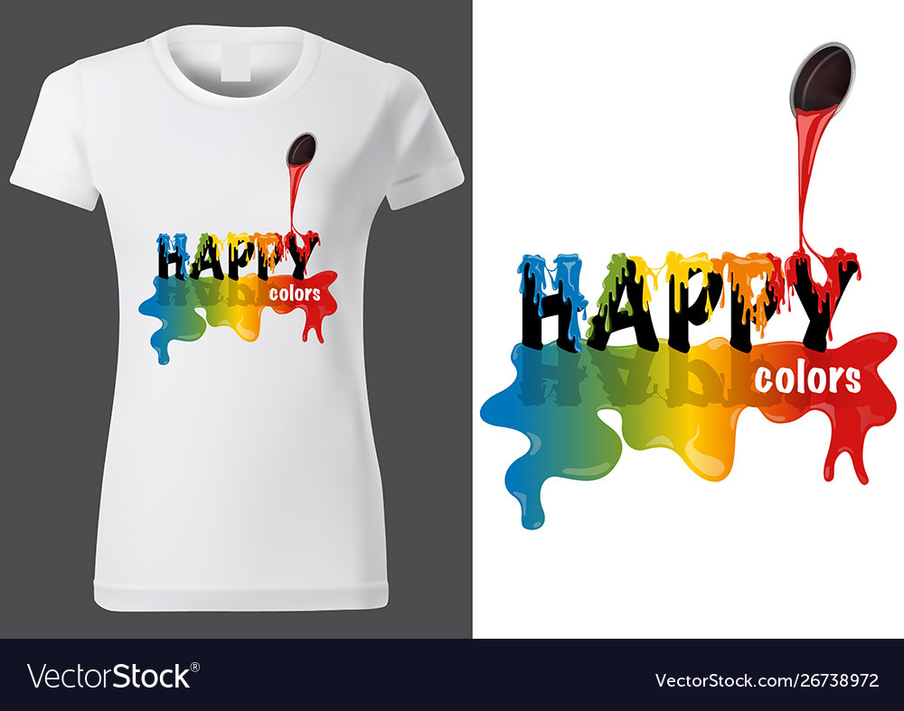 Colorful t cheap shirt design