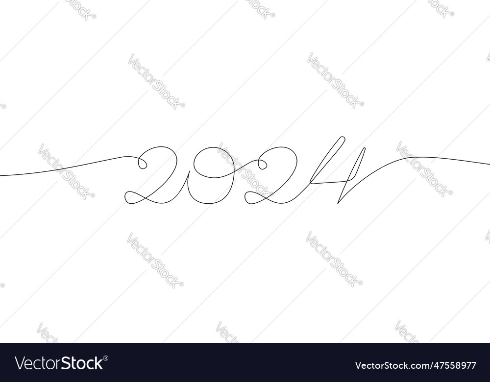 2024 one continuous line banner template