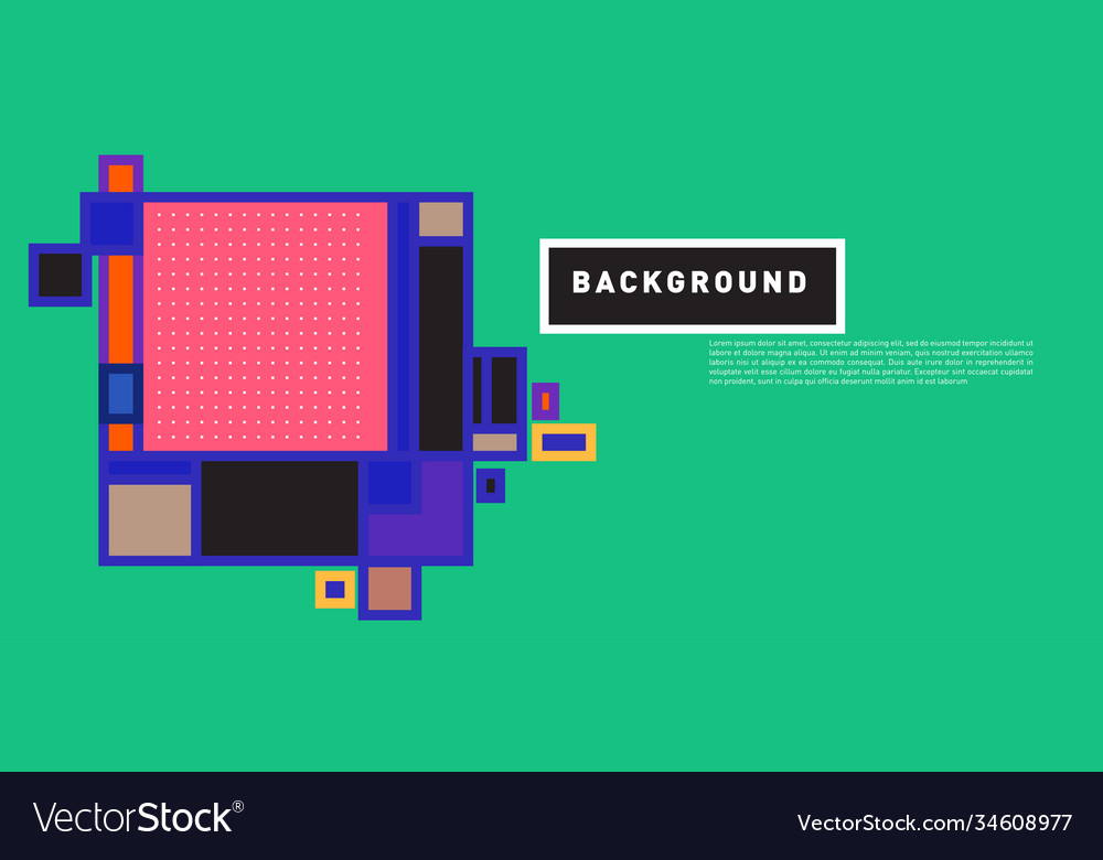 Abstract colorful rectangle background for banner