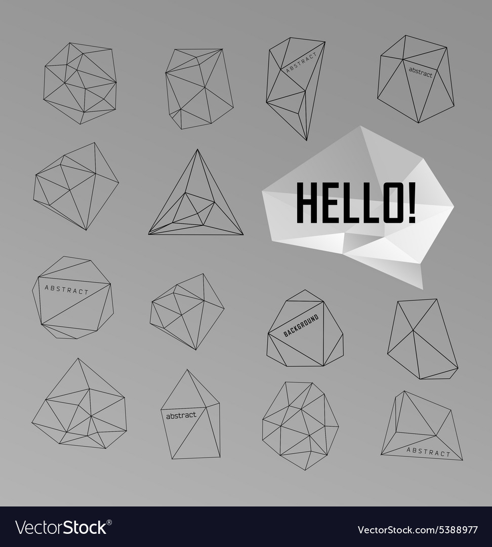 Abstract modern background with polygons design