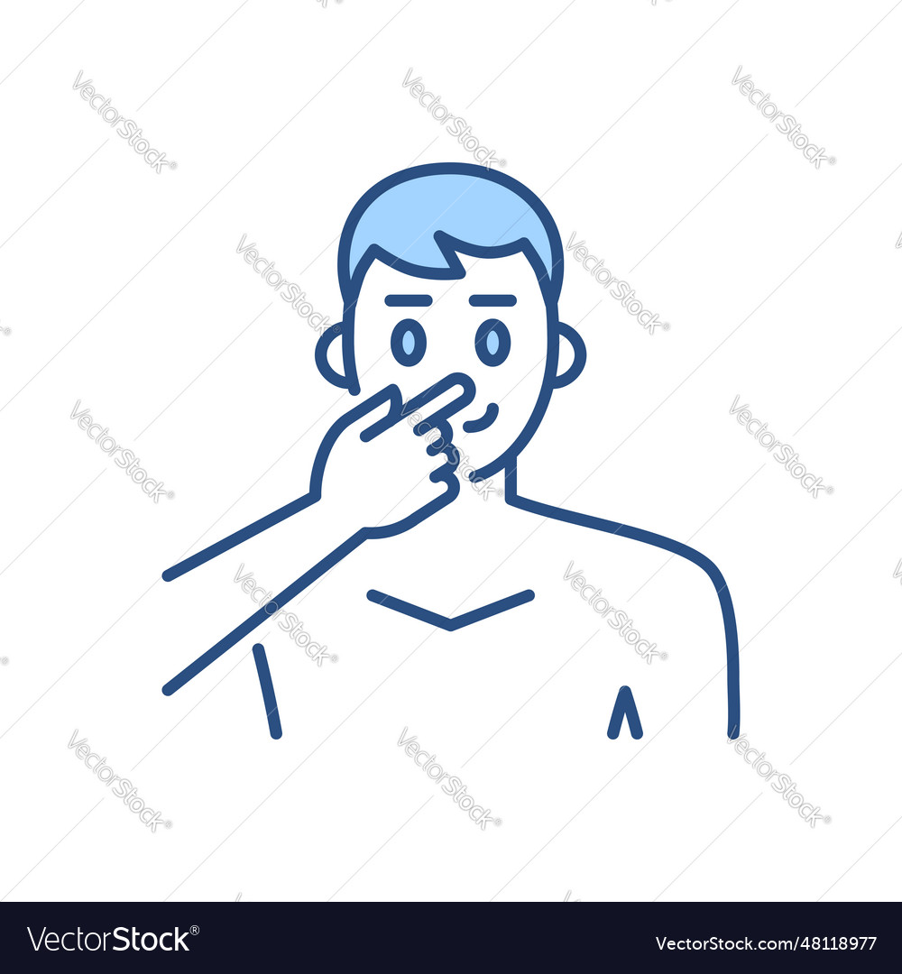 Avoid face touch related icon