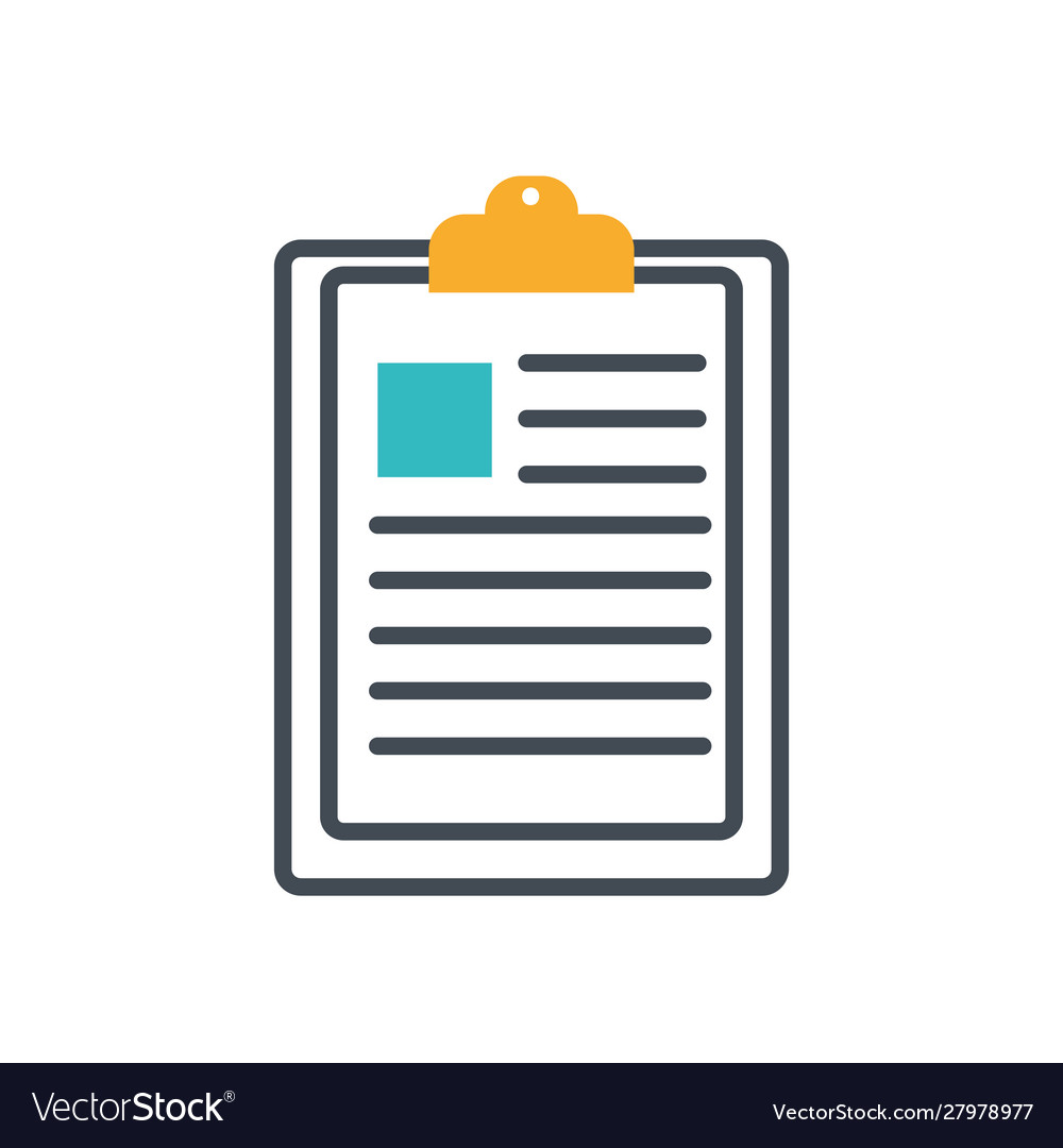 Checklist document file isolated icon