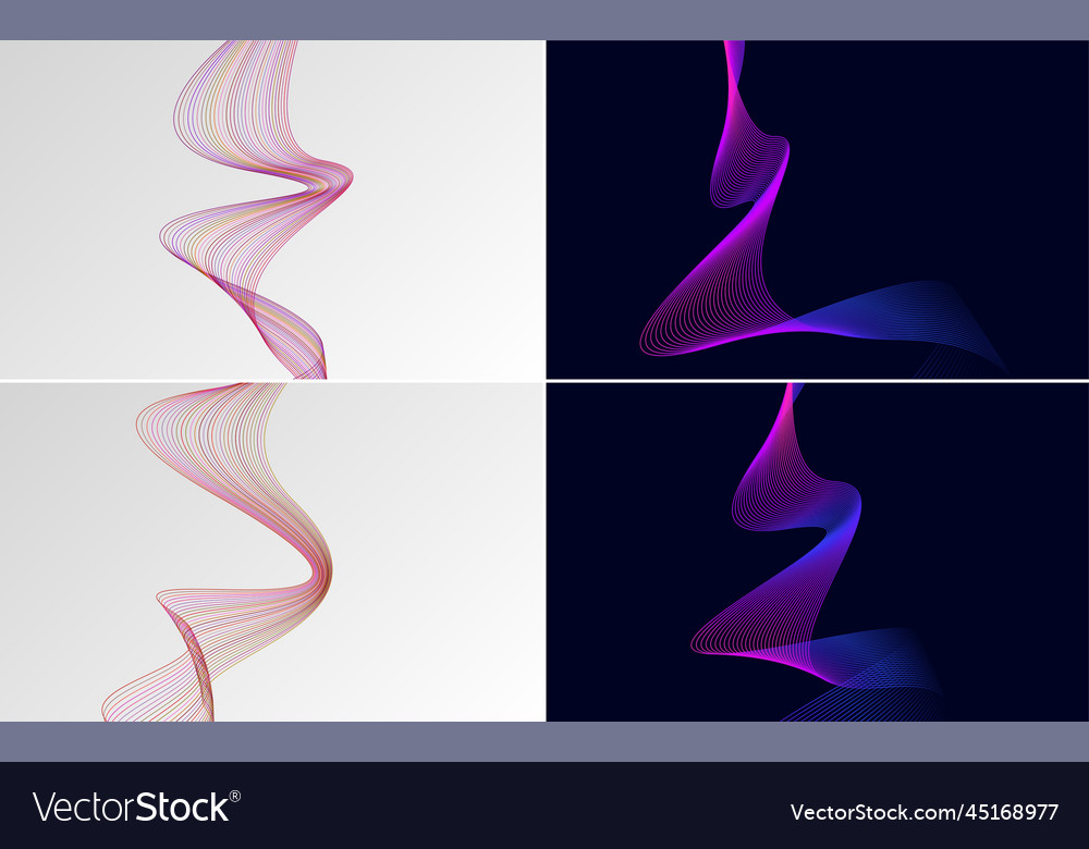 Collection of geometric minimal lines pattern set Vector Image Collection of geometric minimal lines pattern set