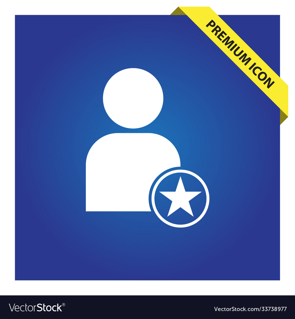 Favorite user icon for web and mobile