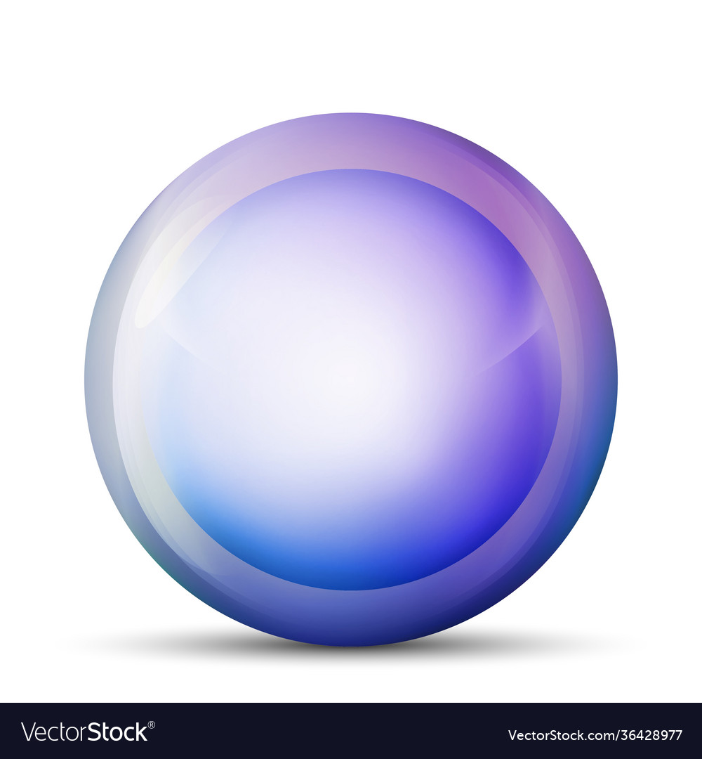 Glas lila Kugel oder kostbare Perle glänzend vector image Glas lila Kugel oder kostbare Perle glänzend