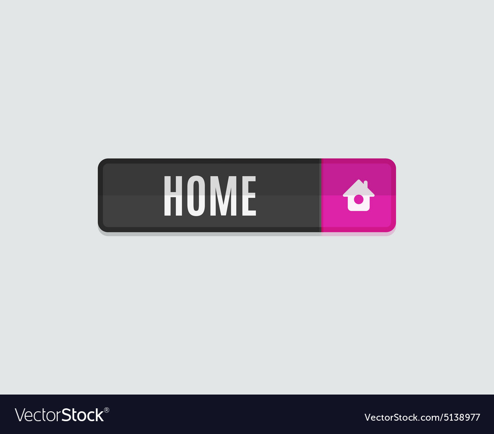 Home web button flat design