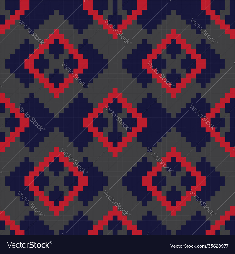 Red argyle seamless pattern background Vector Image Red argyle seamless pattern background