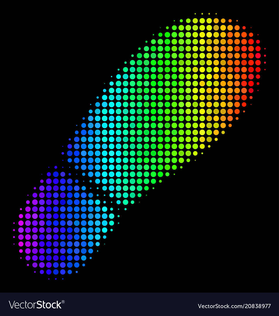 Spectrum pixel boot footprint icon