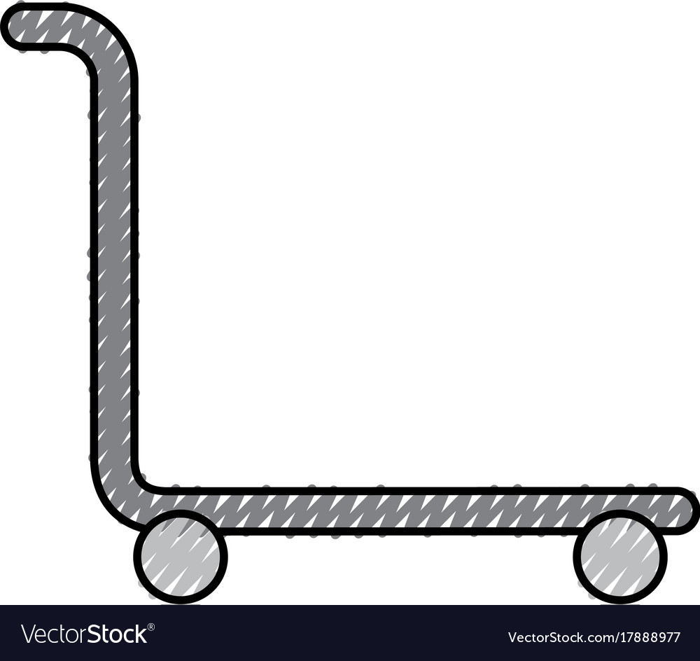 Suitcase carrier isolated icon