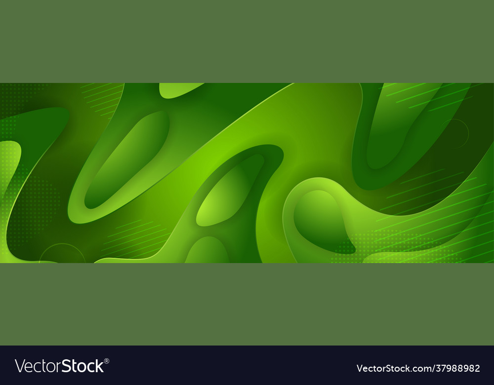 Abstract minimalism green background with overlap
