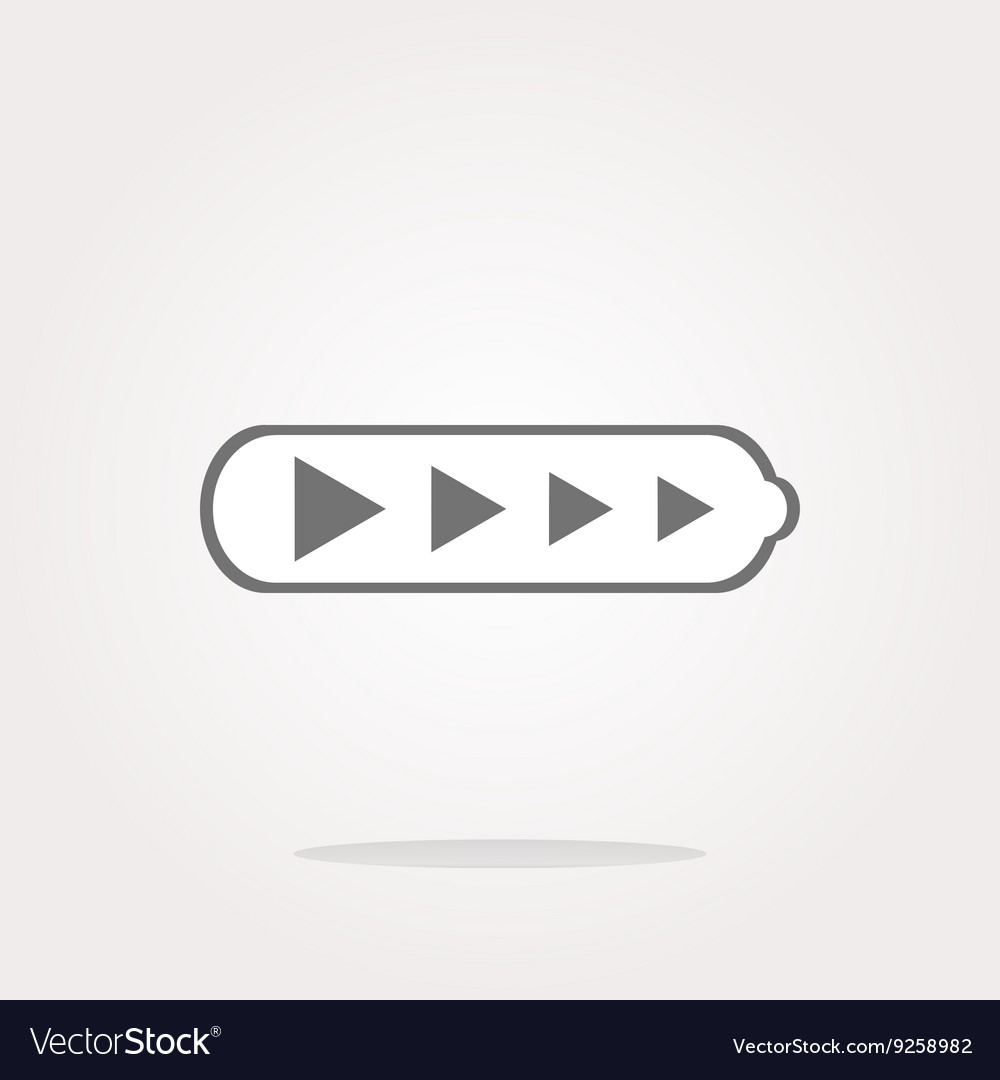 Battery web icon button