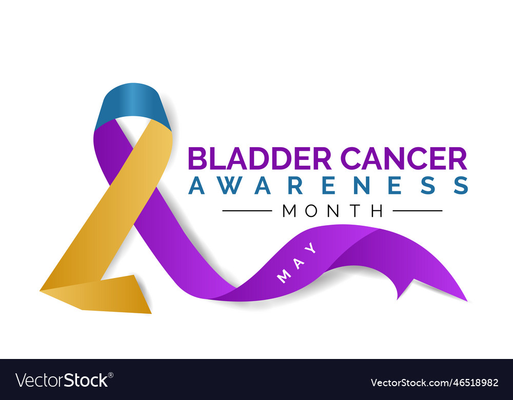 Bladder cancer awareness calligraphy poster design