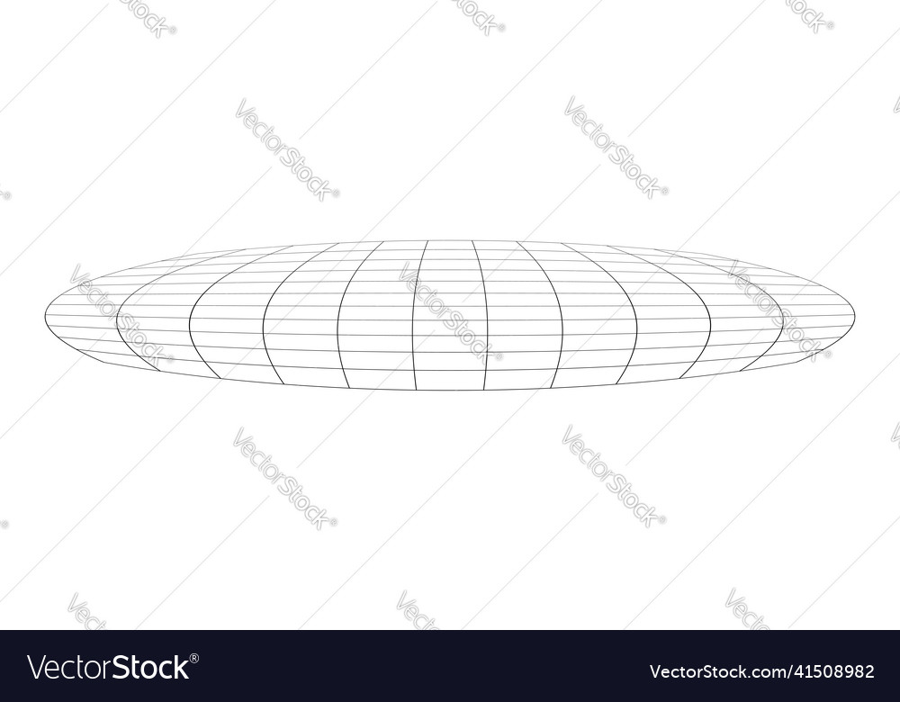 Graticule grid mesh plane with deform distortion