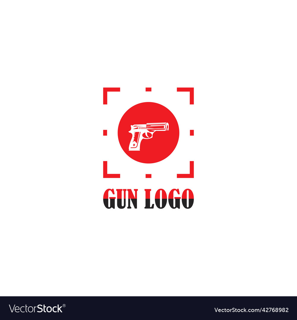 Gun logo Royalty Free Vector Image - VectorStock