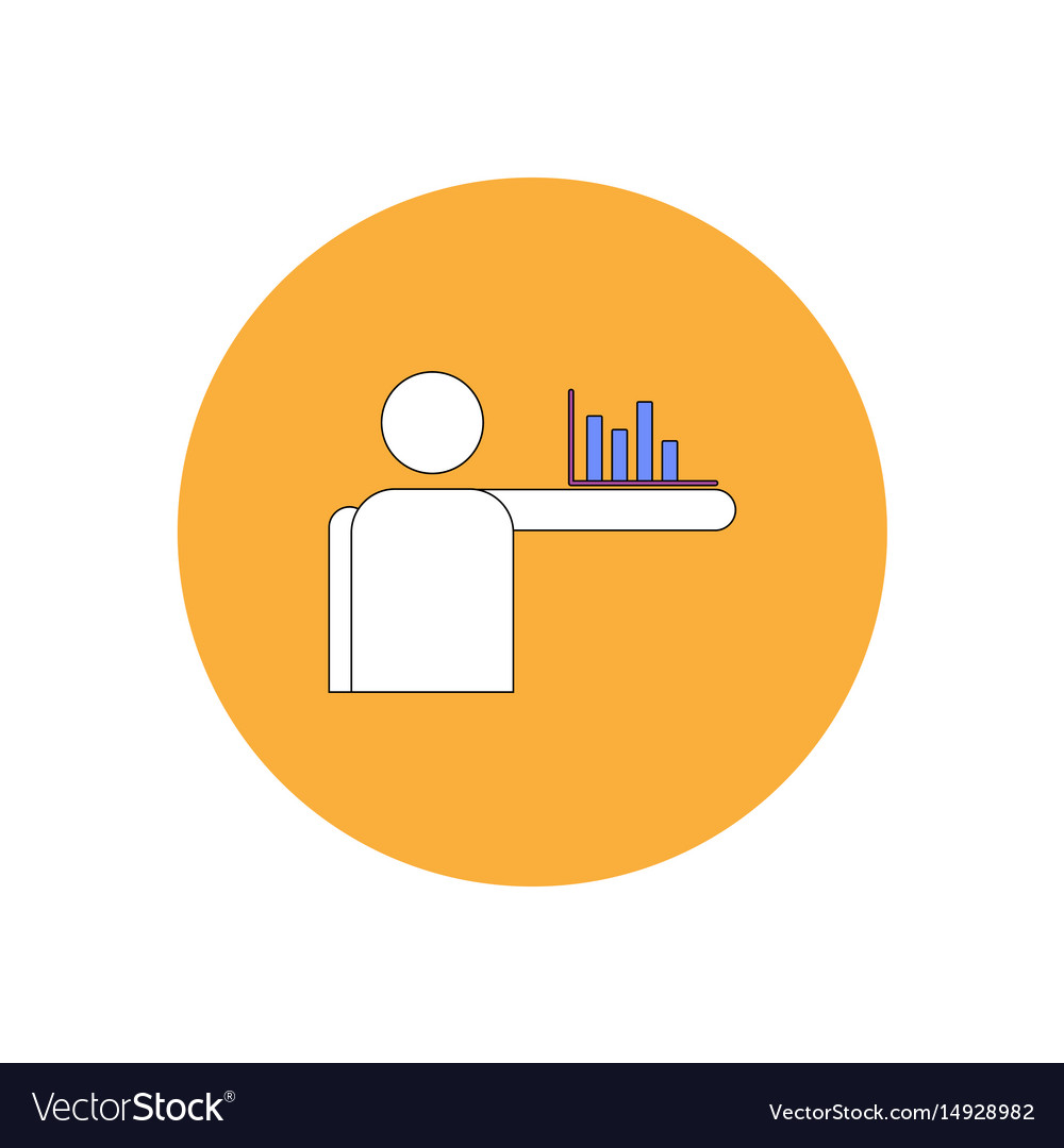 In flat design of column chart