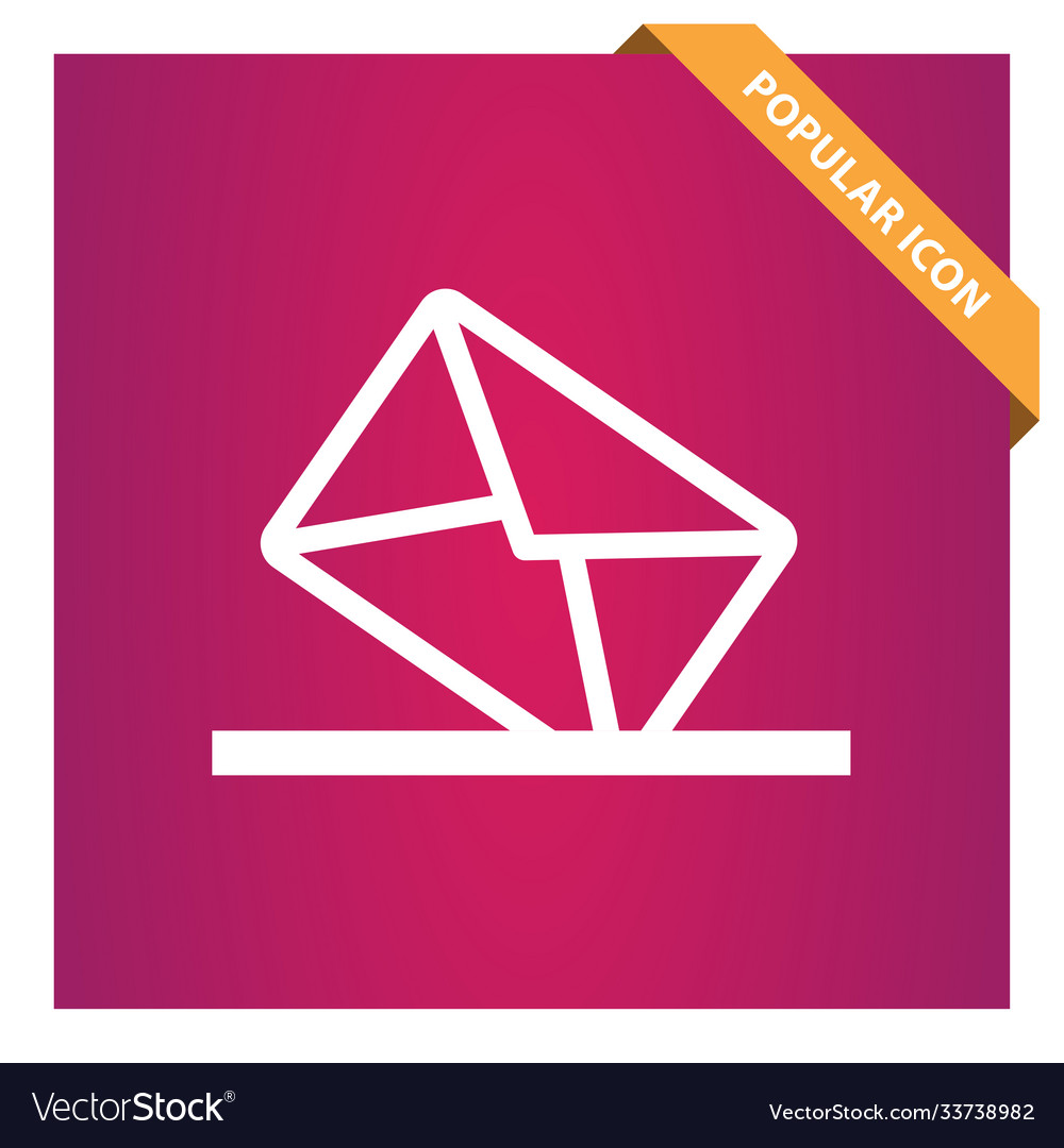 Mail box icon for web and mobile