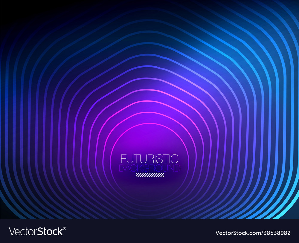 Neon color square shape lines abstract background vector image Neon color square shape lines abstract background