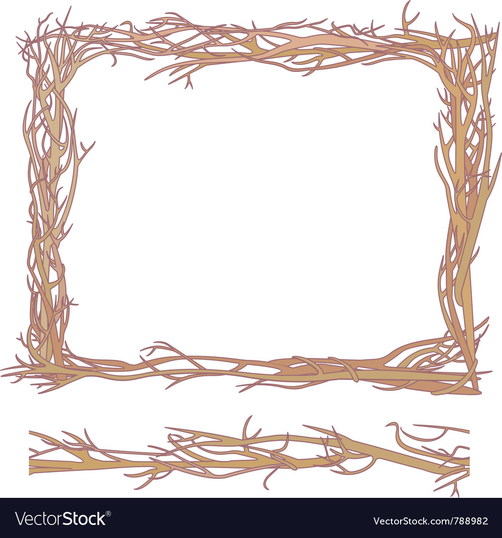 Rustic Branch Frame