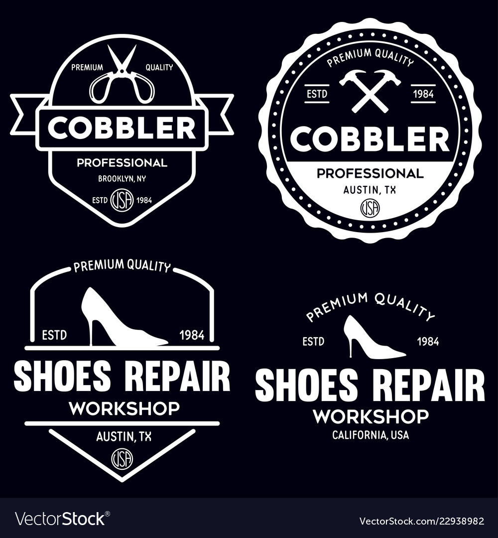 Set of vintage logos labels badges vector image Set of vintage logos labels badges