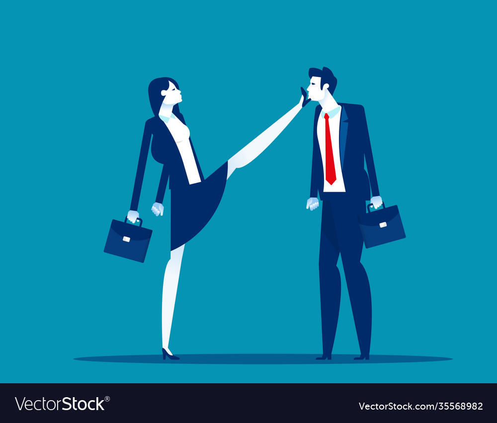 Showing Inappropriate Behavior To Colleagues Vector Image