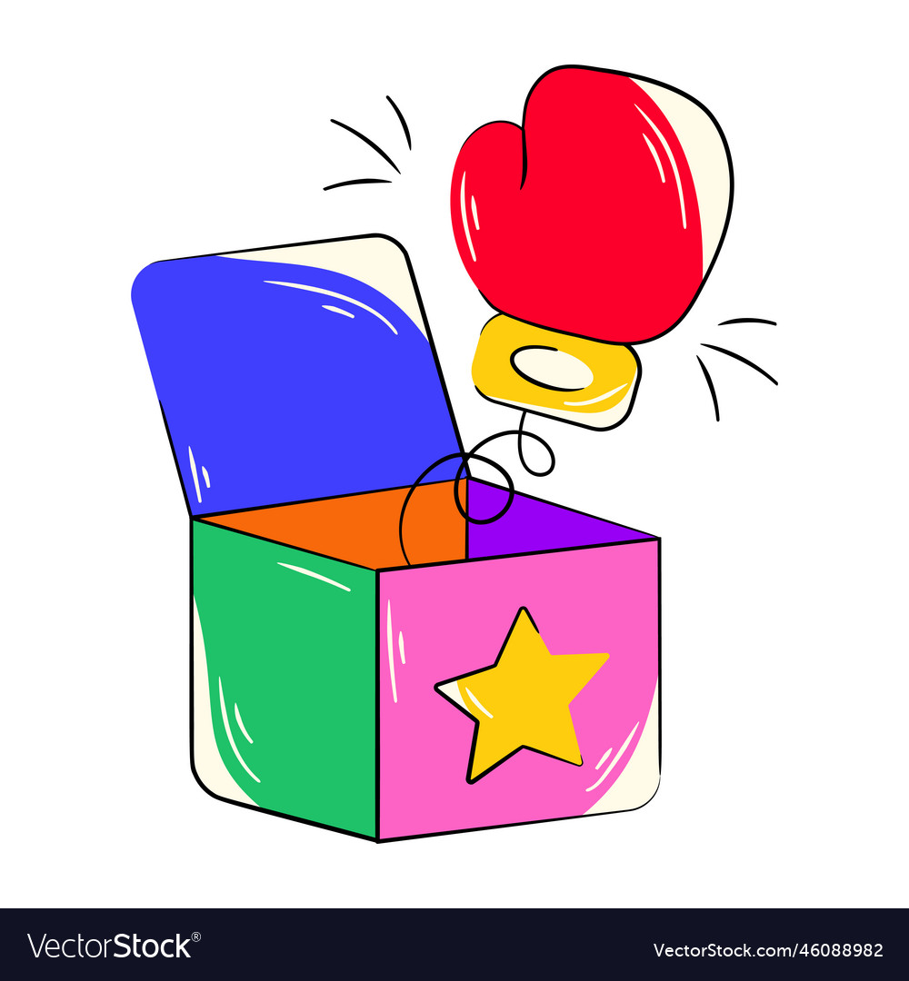 Surprise punch Royalty Free Vector Image - VectorStock