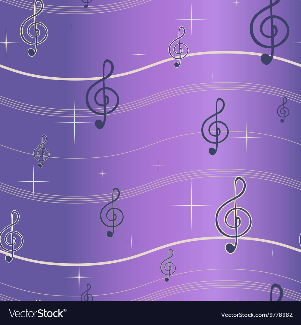 Treble clef seamless pattern