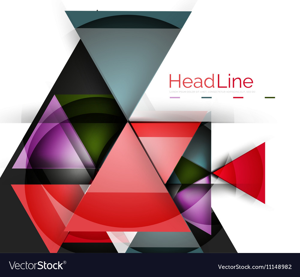 Triangle abstract background
